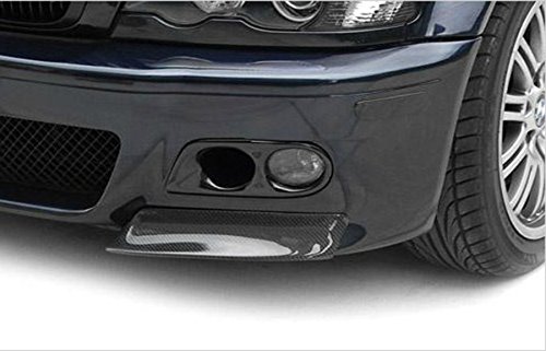 100% Real Carbon Fiber CSL Style Front Bumper Lip Splitter for 2001-2006 BMW E46 M3 - Enhance Sporty Look & Aerodynamics for Street & Track Performance