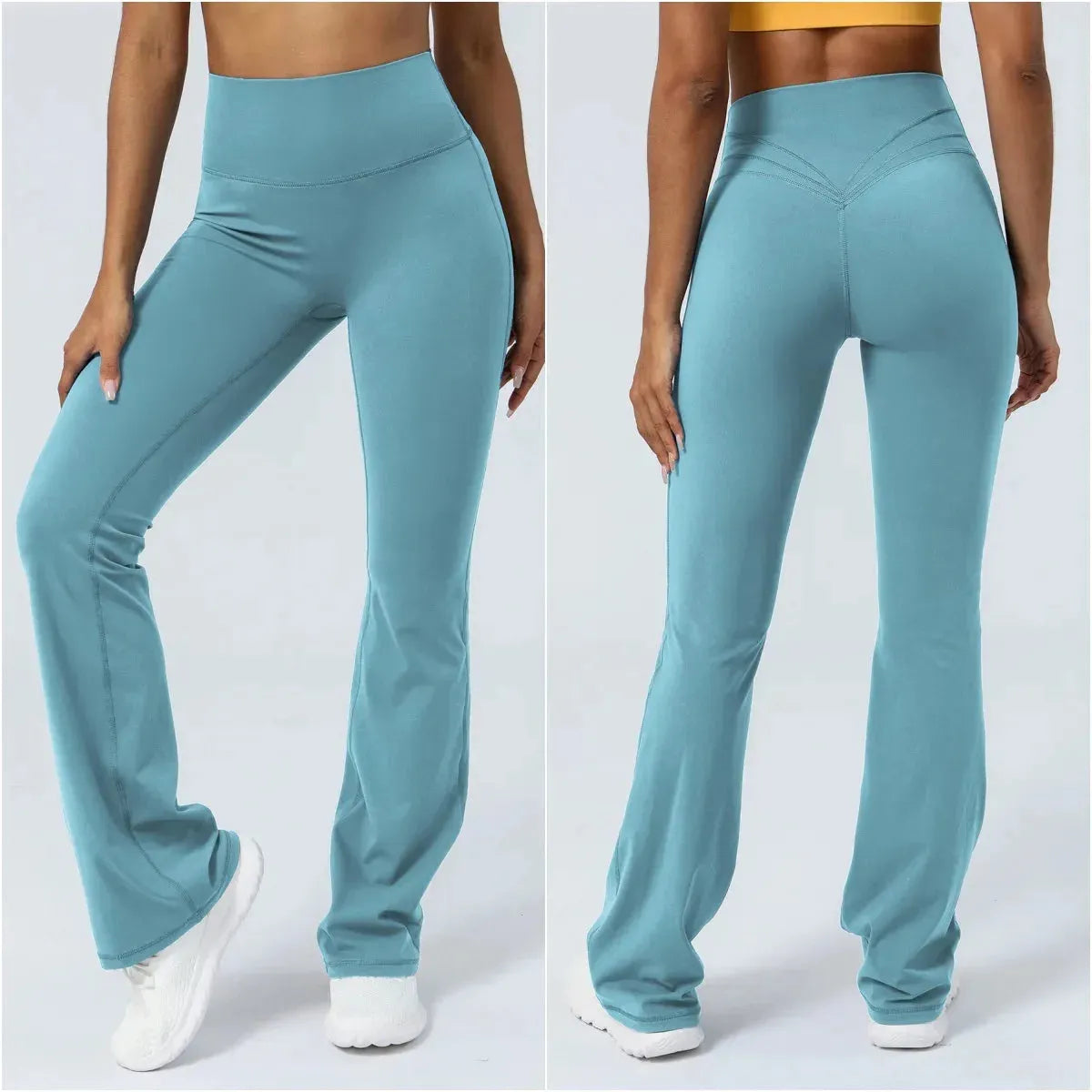 Women's High Waist Yoga Pants - 4-Way Stretch Tummy Control Workout Leggings for Running, Gym & Lounge - Bootcut Flare Pants with Sweat-Wicking Fabric (Ideal for Yoga, Pilates, Dance & Everyday Wear)