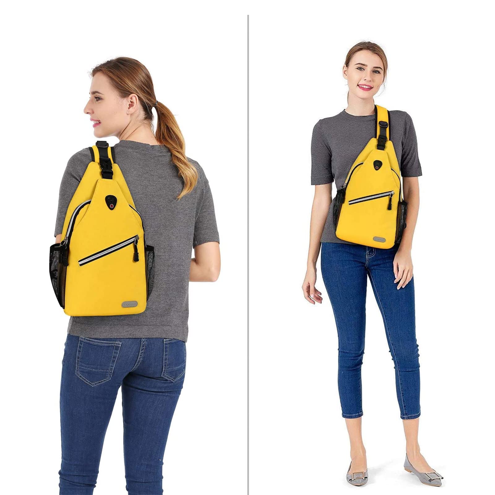 MOSISO Sling Backpack for Men & Women - Waterproof Crossbody Shoulder Bag, Lightweight Travel Hiking Daypack for Outdoor Activities, Gym, Work & School