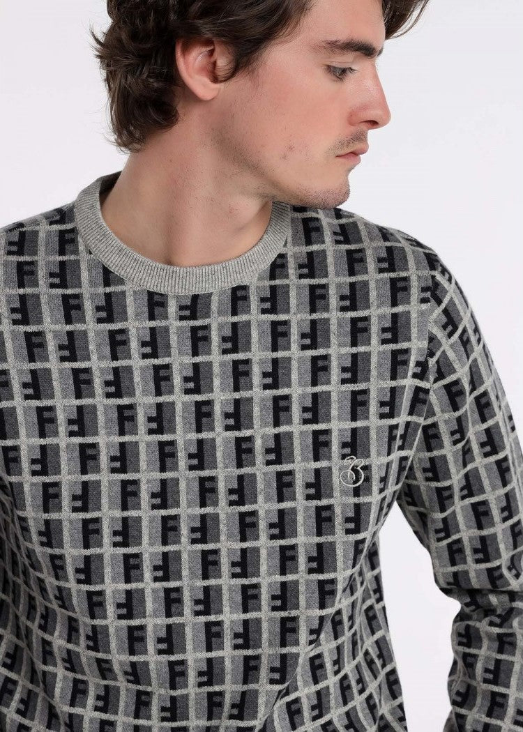 Bendorff Grey Pullover Sweater for Men & Women - Soft & Cozy Winter Knitwear for Casual Outfits & Cold Weather