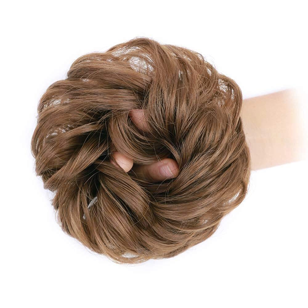 Curly Synthetic Messy Hair Bun Hair Scrunchies Extension - Perfect for Messy Bun Hairstyles, Ponytail Accessories & Everyday Hair Styling