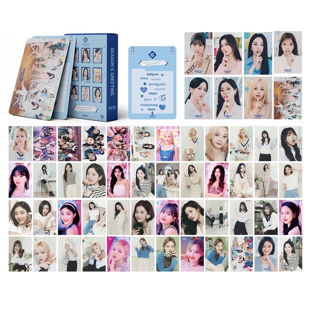 4 Pack/220Pcs Twice Kpop Lomo Photocards - Premium Album Photo Cards for Fans, Party Decorations & Collectibles | Perfect for Kpop Merch Displays, Fan Events, and BTS Memorabilia Collections