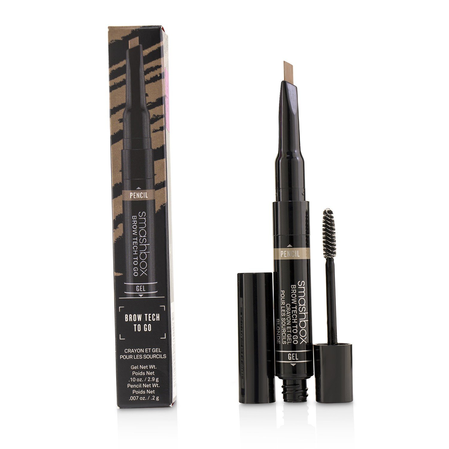 Smashbox Brow Tech To Go Eyebrow Pencil - Blonde, 0.1 oz | Waterproof, Long-Lasting Brow Definer for Natural-Looking Brows | Perfect for Everyday Makeup & On-The-Go Touch Ups