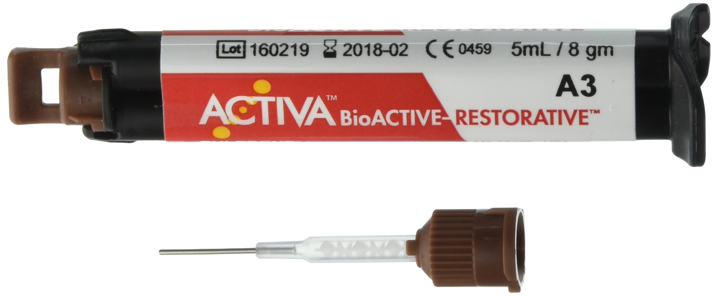 Pulpdent VR1A3 ACTIVA BioACTIVE-RESTORATIVE Single Syringe Refill - A3 Shade Dental Material for Tooth Restoration | Perfect for Dentists & Dental Clinics