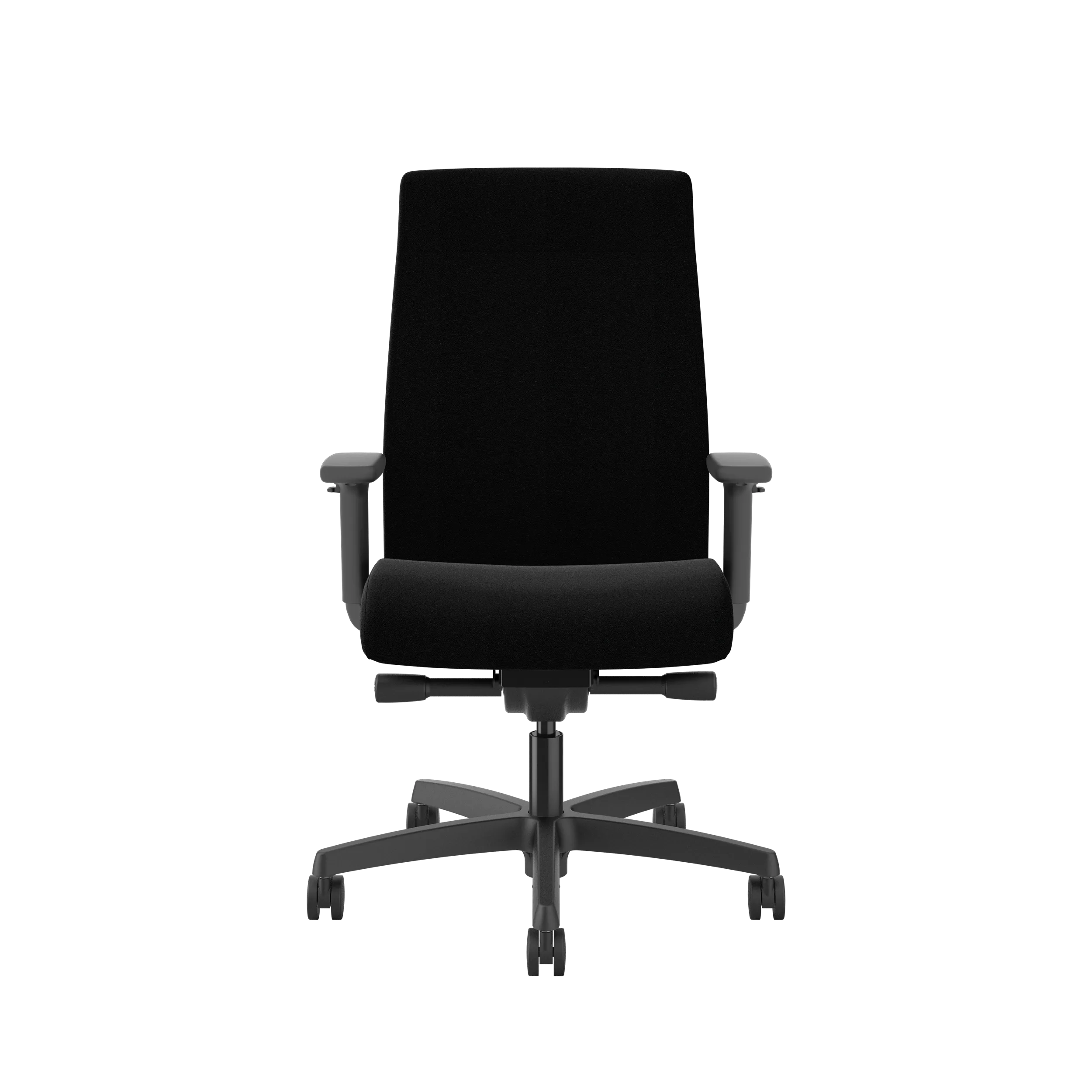 HON Ignition Upholstered Mid Back Office Chair - Ergonomic Mesh Task Chair with Adjustable Lumbar Support for Home & Office Workspace - Perfect for Long Hours of Computer Work and Video Conferencing