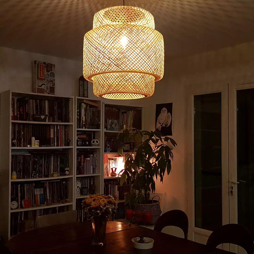 Modern Bamboo Pendant Light Fixture - Handwoven Natural Rattan Hanging Lamp for Kitchen Island, Dining Room & Bedroom Decor - Eco-Friendly Lighting Solution