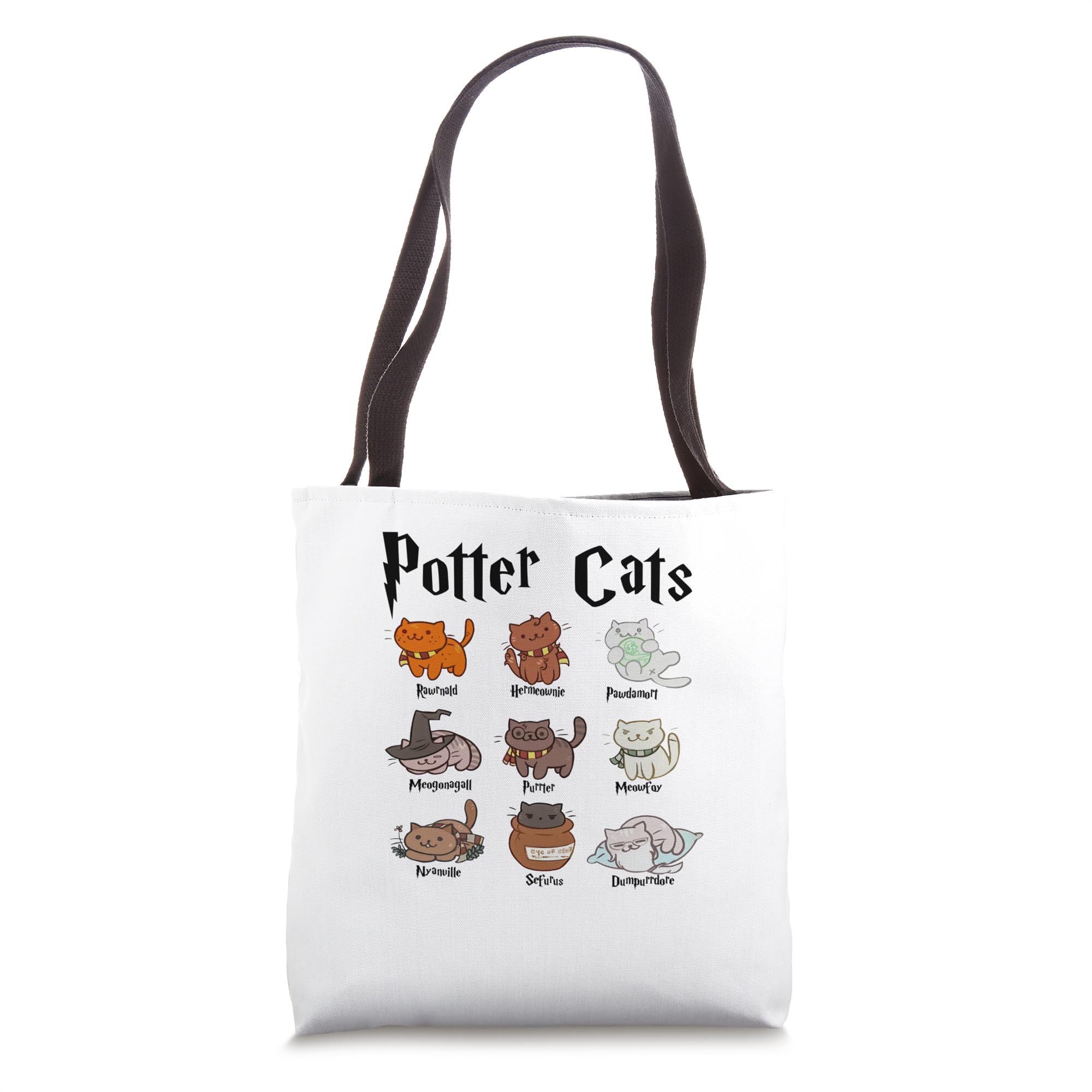 Stylish Potter Cats Tote Bag - Durable Cotton Canvas Shopping Bag for Women & Men - Perfect for Groceries, Beach Trips & Daily Use