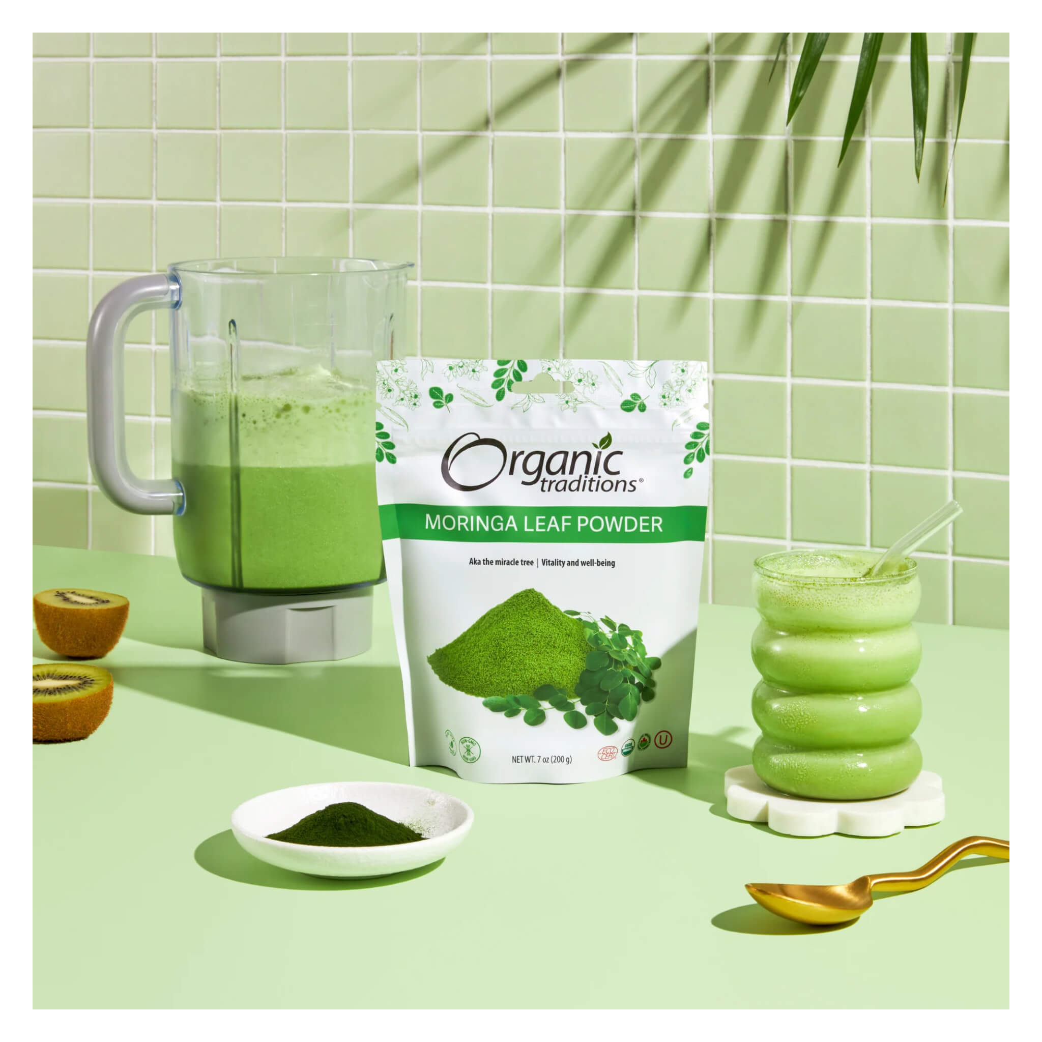 Organic Moringa Leaf Powder - 100% Pure, Nutrient-Rich Superfood for Energy & Immunity Boost - Perfect for Smoothies, Teas & Healthy Recipes