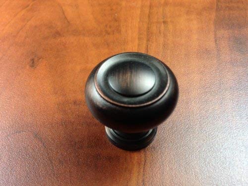 Hanson Venetian Bronze Cabinet Knobs - Set of 10, Solid Metal Kitchen Drawer Pulls for Cabinets & Furniture (Oil Rubbed Bronze Finish) - Perfect for Kitchen Remodel, Bathroom Vanity & DIY Home Decor Projects