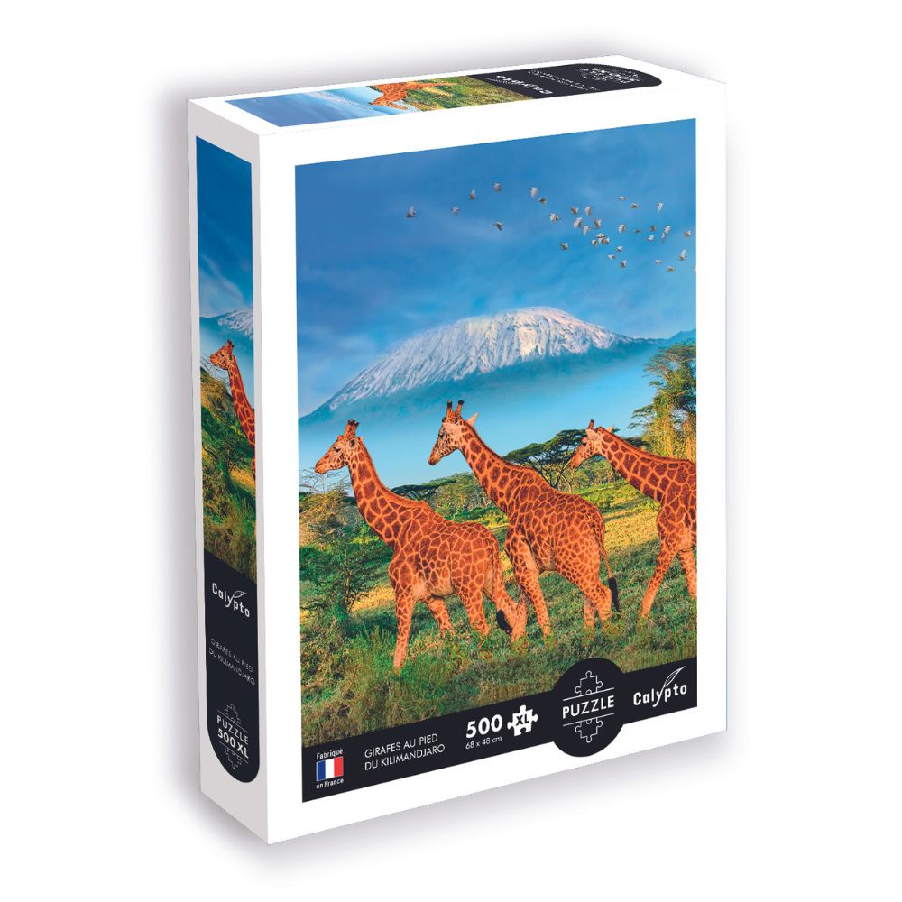 Calypto 500-Piece XL Jigsaw Puzzle - Giraffes Wildlife Theme | Perfect for Family Game Night, Stress Relief & Home Decor