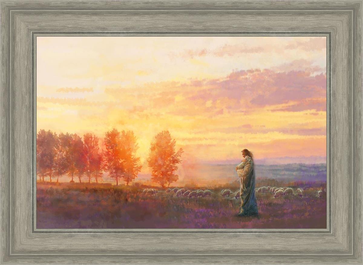 Eventide By Yongsung Kim - Premium Christian Wall Art for Home & Church Decor | Inspirational Bible Verse Canvas Painting | Perfect for Living Room, Bedroom & Worship Spaces
