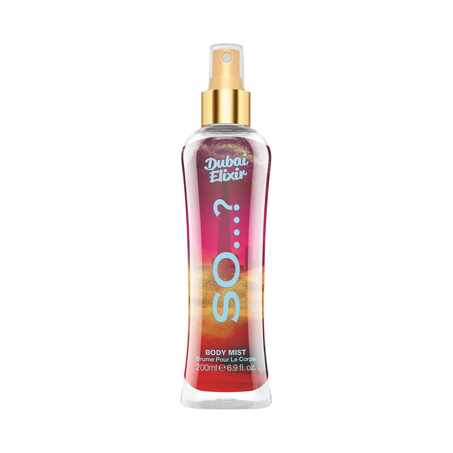 SO...? Escape Dubai Elixir Body Mist 200ml - Vanilla Jasmine Musk Fragrance Spray | Long Lasting Refreshing Perfume for Women | UK's No.1 Body Mist | Perfect for Daily Wear, Date Nights & Travel