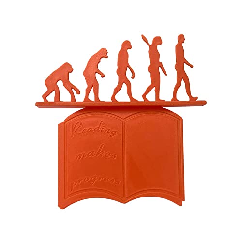 Hofar 3D Ape Evolve Mankind Bookmark - Unique Creative Gifts for Book Lovers & Bookworms - Perfect for Reading, Collecting & Decorating Bookshelves