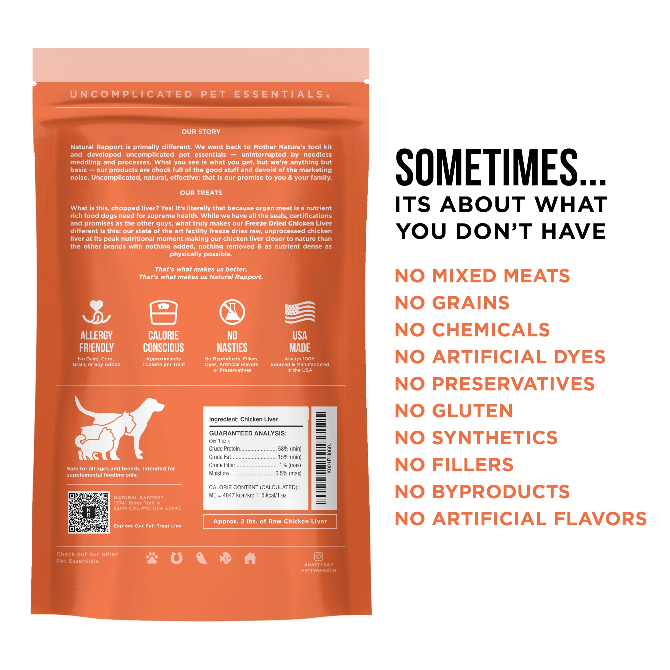 Premium Freeze-Dried Chicken Liver Dog Treats - Grain-Free, All-Natural Dog Snacks for Small & Large Breeds - High-Protein Training Rewards & Healthy Chews (8 oz) - Perfect for Obedience Training, Crate Training & On-the-Go Treats