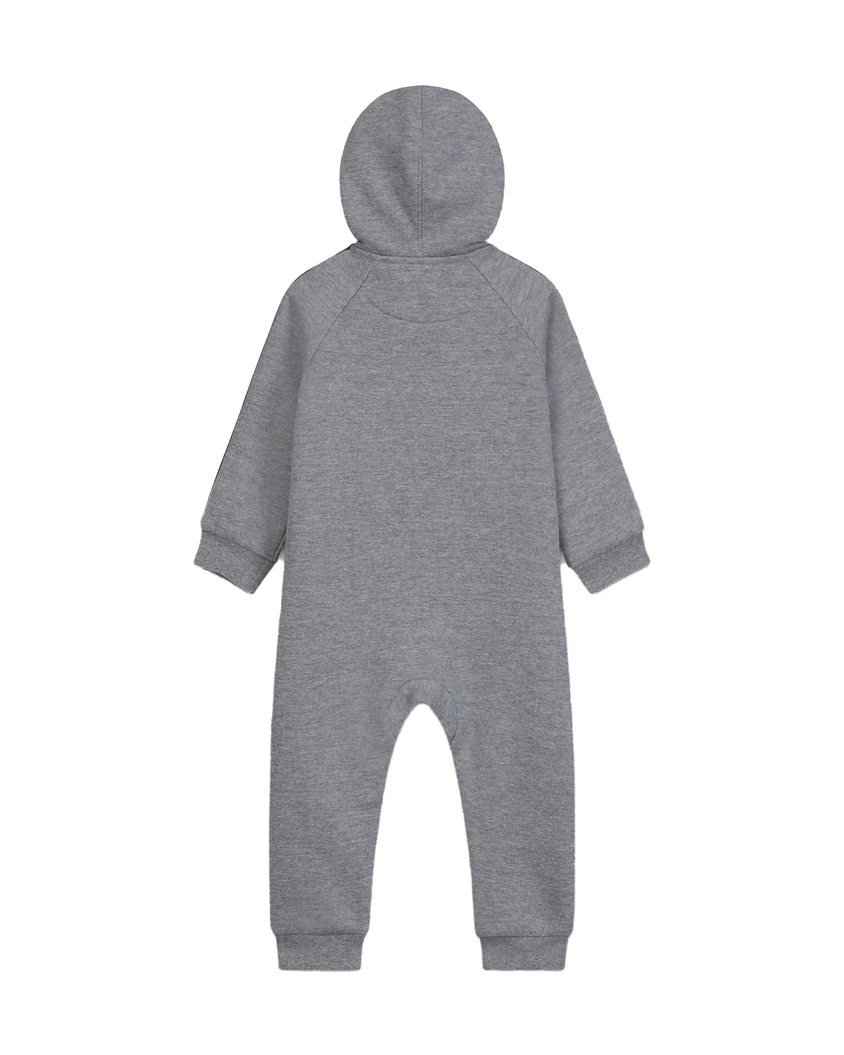 Nike Baby Boys Full Zip Swoosh Coverall - Warm Fleece-Lined Jumpsuit for Infants & Toddlers - Perfect for Winter Outings, Playdates & Family Photos