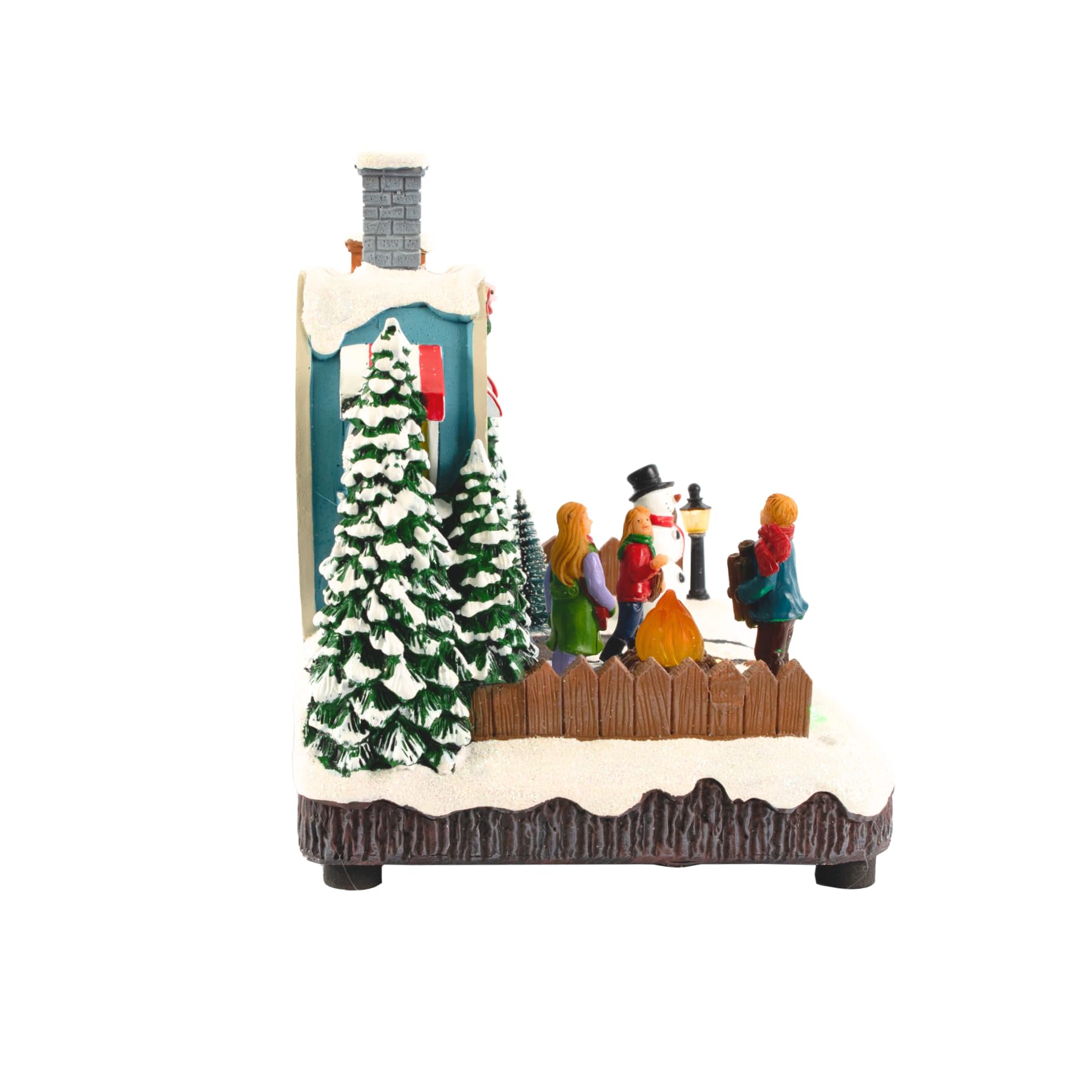 Animated Christmas Village Camper with Motion, Sound & LED Lights - Holiday House Collection Decor for Home, Office & Gift Giving | Perfect for Christmas Tree Displays, Mantel Decorations & Winter Village Scenes