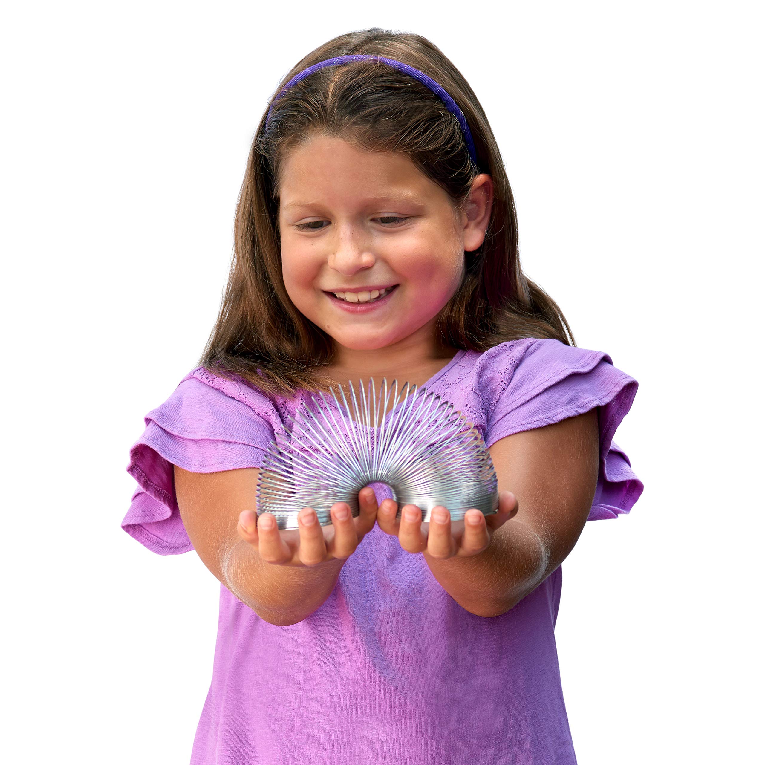 Original Slinky Walking Spring Toy - 3-Pack Metal Slinky for Kids & Adults, Fun Fidget Toys for Stress Relief, Party Favors & Unique Gifts for Ages 5+ | Great for Playtime, Office Desk & Travel Entertainment | Amazon Exclusive by Just Play