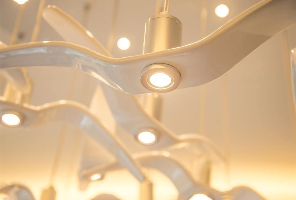 Aviara Modern LED Pendant Light Fixture - Dimmable Hanging Chandelier for Kitchen Island, Dining Room & Bedroom Lighting