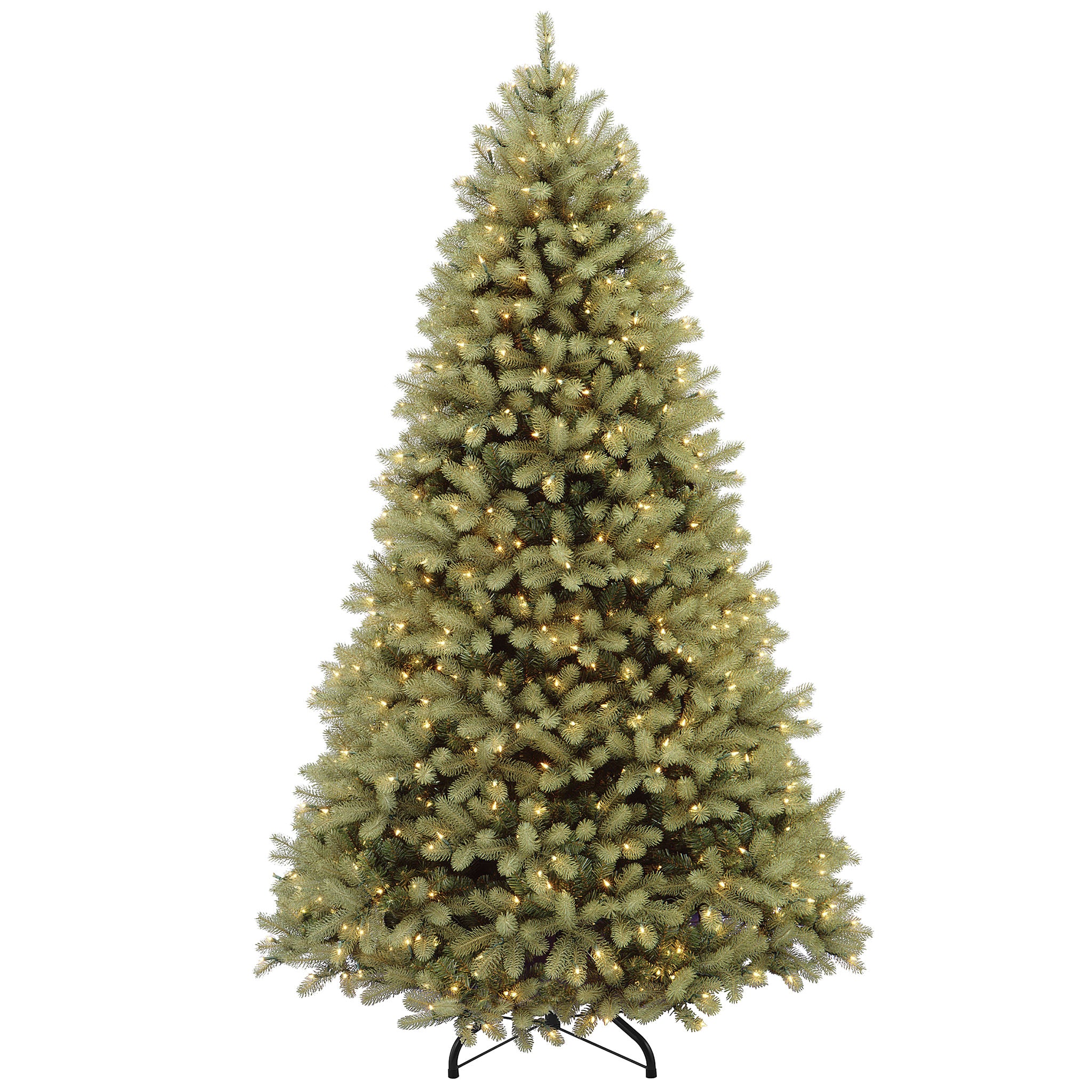 7.5 ft Pre-Lit Downswept Douglas Fir Artificial Christmas Tree with 1000 Clear LED Lights & 2295 Branch Tips - Perfect for Home, Office, and Holiday Decorations