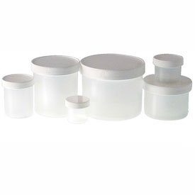 16oz Natural Polypropylene Jar with White PP Cap (89-400) - Pack of 24 | Airtight Food Storage Containers for Spices, Nuts & Dry Goods | BPA-Free Plastic Jars for Kitchen & Pantry Organization