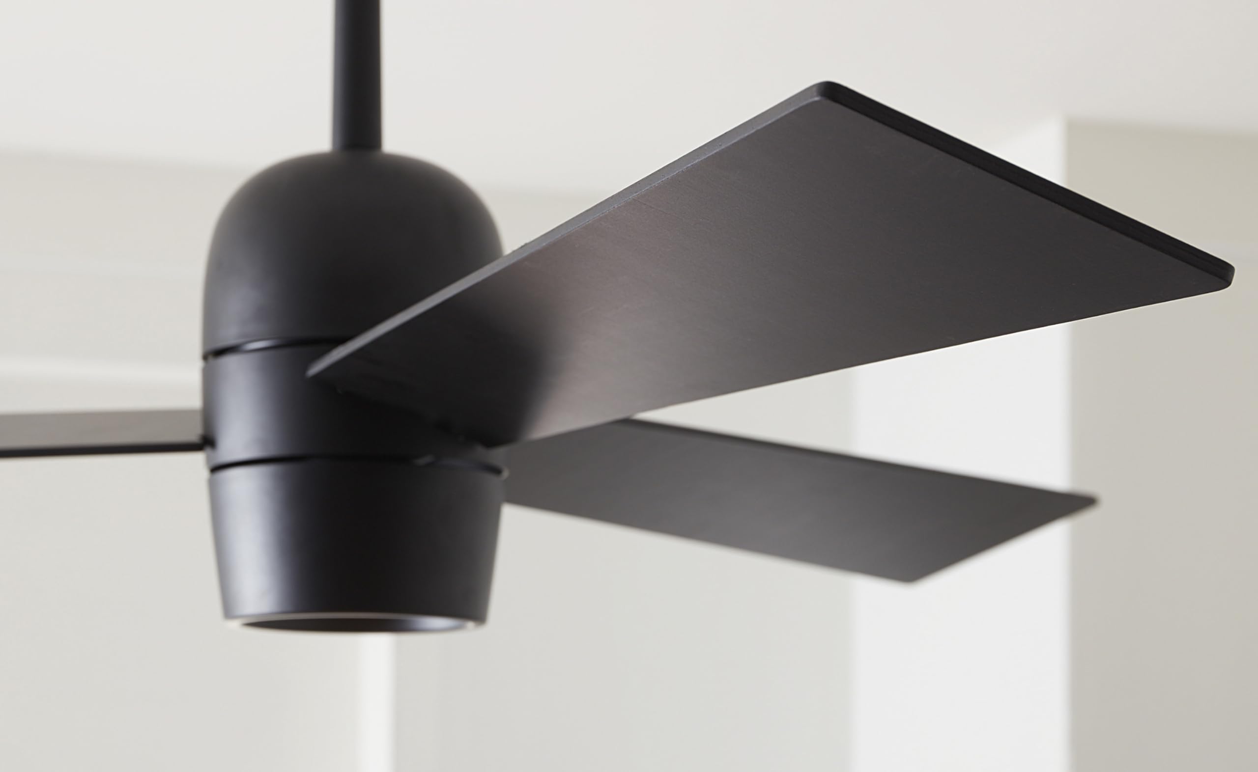 Monte Carlo 3ALBR60MBKD Alba 60-Inch Ceiling Fan with LED Light Kit & Remote Control, 3 Blades in Midnight Black - Perfect for Living Room, Bedroom & Outdoor Patio Cooling