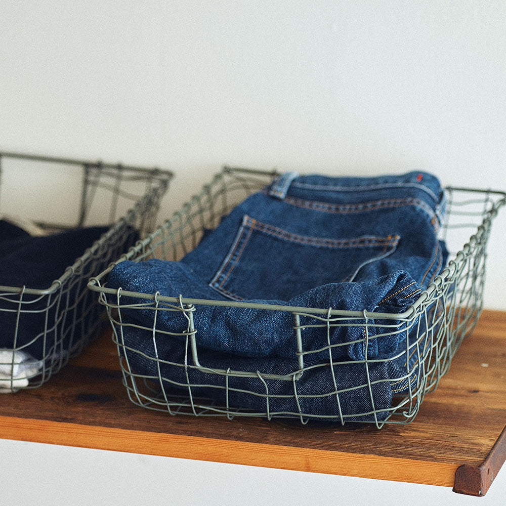 Premium Malleable Iron Wire Storage Basket - Versatile Organizer for Home, Office & Kitchen | Perfect for Shelving, Pantry & Closet Organization