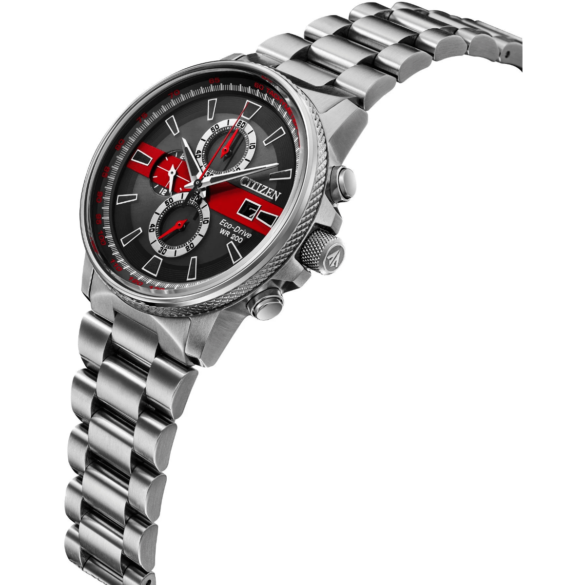 Men's Thin Red Line Firefighter Watch - Durable Tactical Timepiece for First Responders & EMS - Perfect for Duty, Training & Everyday Wear