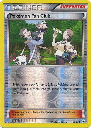 Pokemon Fan Club (69/83) Generations Reverse Holo Card - Rare Collectible Trading Card for Pokemon TCG Players & Collectors - Perfect for Gaming, Trading, and Display