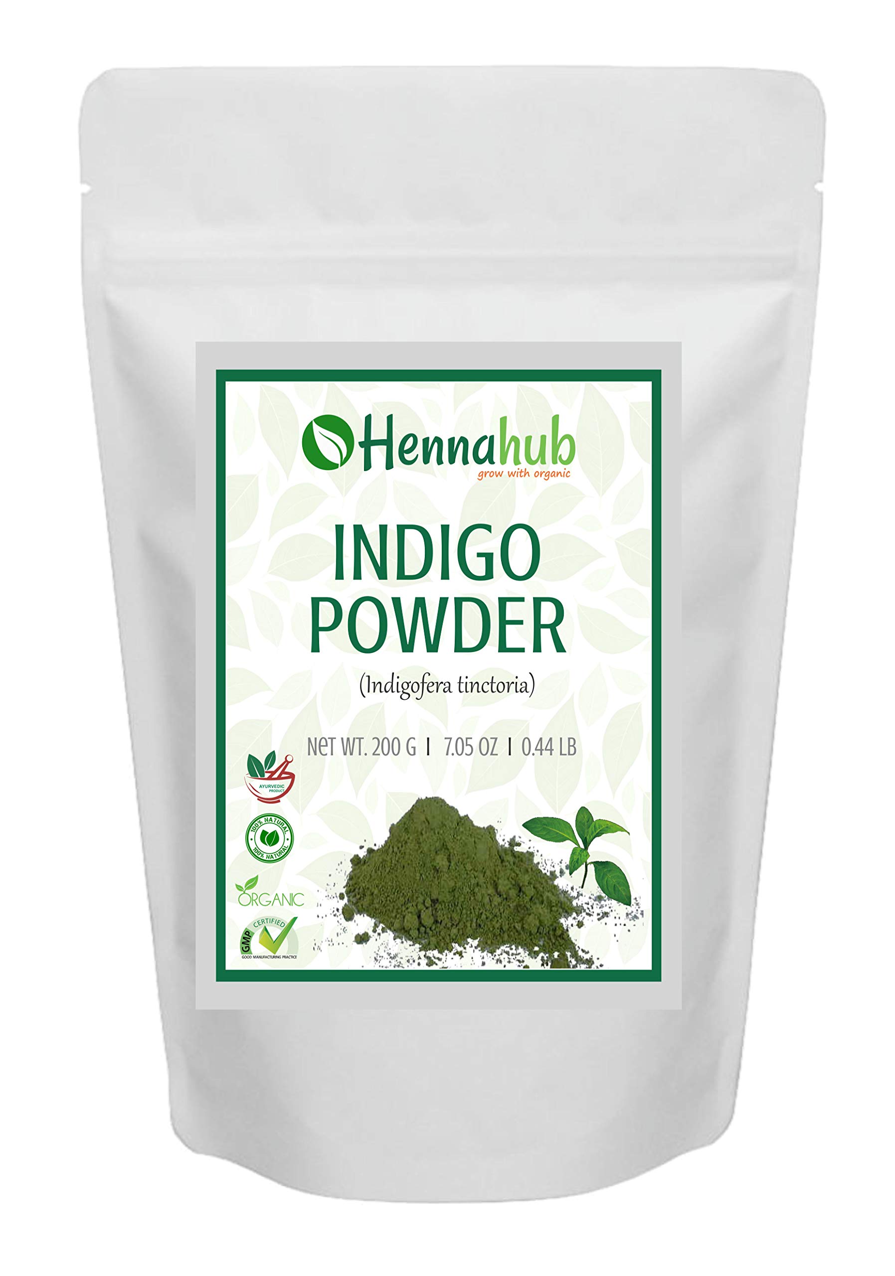 Natural Henna Powder 1KG + Indigo Powder 200g for Hair Coloring | 100% Organic Herbal Hair Dye for Gray Coverage & Conditioning | Perfect for DIY Hair Care at Home & Salon Use