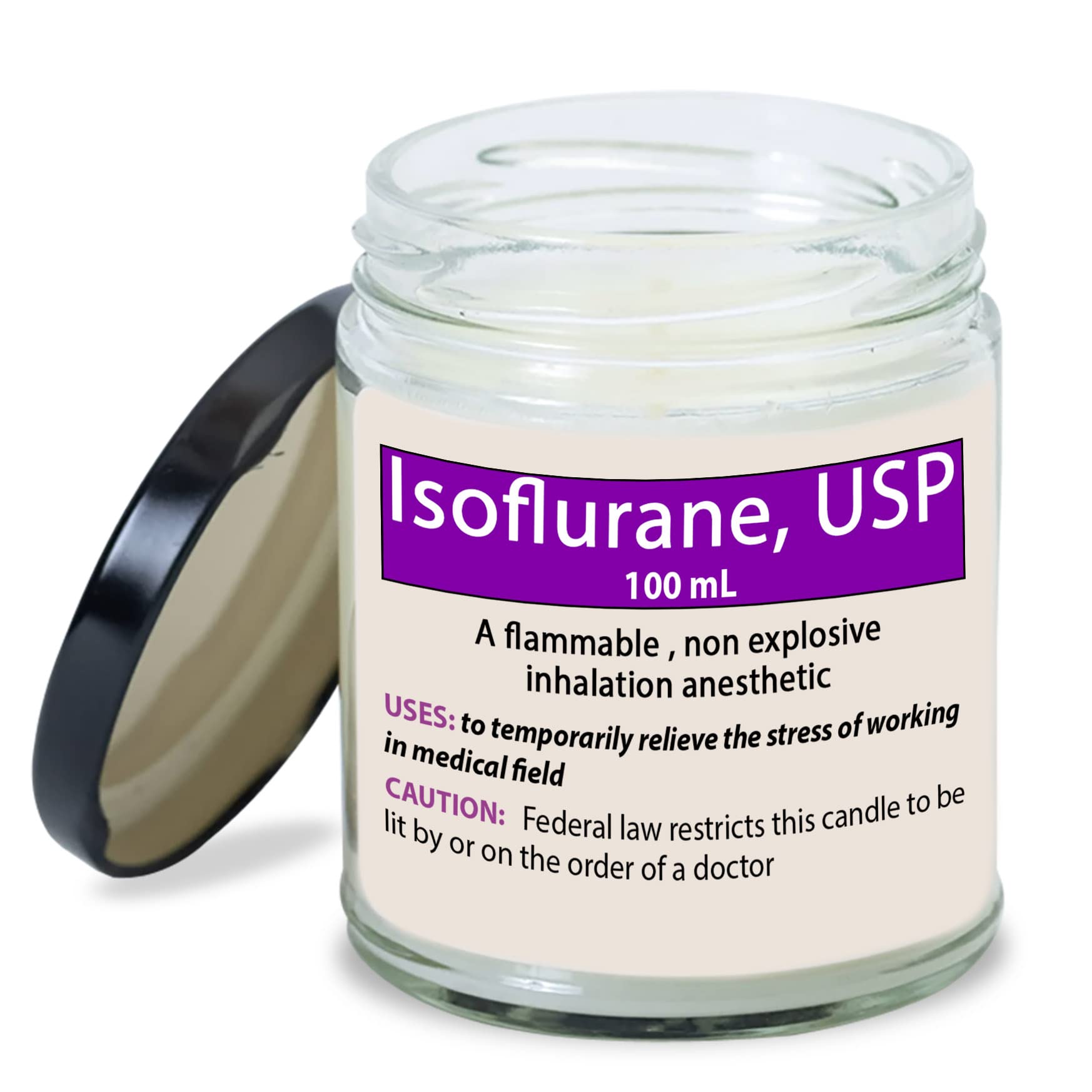 9oz Vanilla Scented Soy Wax Candle - Perfect Doctor Gift for Women, Nurses Week, Graduation & Christmas | Funny Medical Present for Healthcare Workers & Coworkers | Ideal for Relaxation, Home Decor & Stress Relief