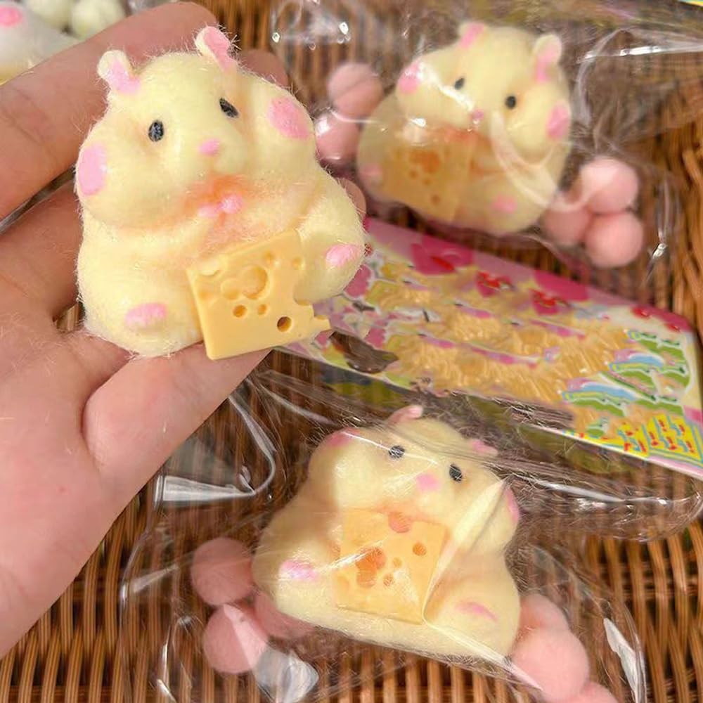 2 Pack Taba Hamster Fidget Toys - Quiet Stress Relief Sensory Toys for Kids, Perfect for Christmas Gifts, Party Favors & Classroom Rewards - Great for Anxiety Relief, Focus & Sensory Play at Home or School