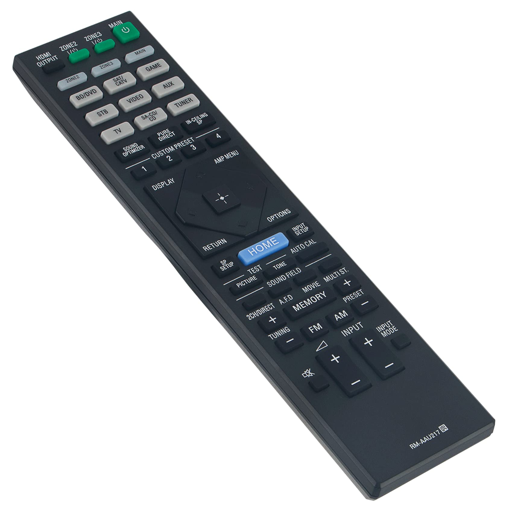 Original Remote Control Replacement for Sony STR-ZA5000ES/ZA3100ES/ZA2100ES/ZA1100ES Multi-Channel AV Receiver - Perfect for Home Theater & Audio System Setup