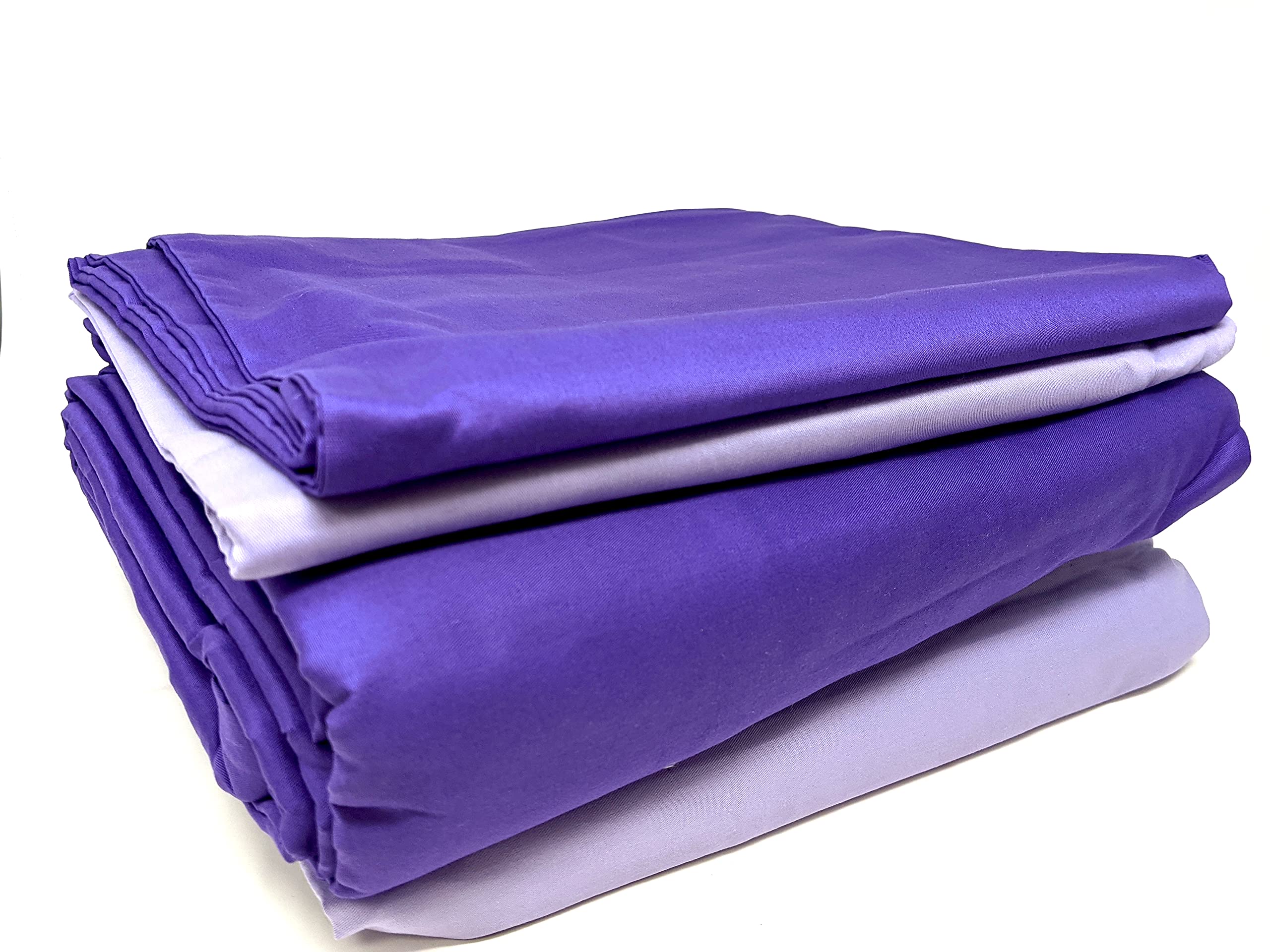 Tache 6-Piece 100% Cotton Solid Purple Lavender Dream Reversible Duvet Cover Set, California King Size | Soft & Breathable Bedding for Master Bedroom, Guest Room & Dorm Decor