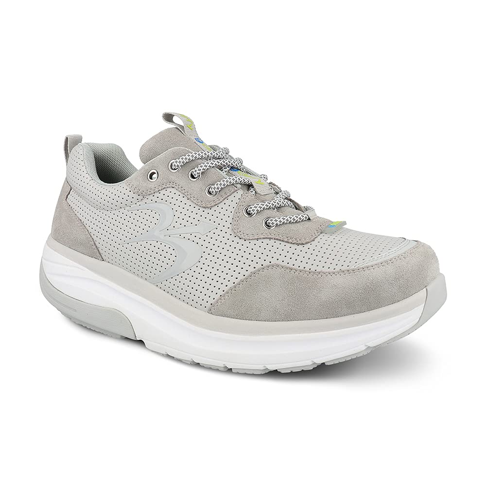 Gravity Defyer Men's GDEFY Shaxon Athletic Shoes - Shock-Absorbing Leather Sneakers for Pain Relief & Performance | Ideal for Running, Walking & Everyday Comfort