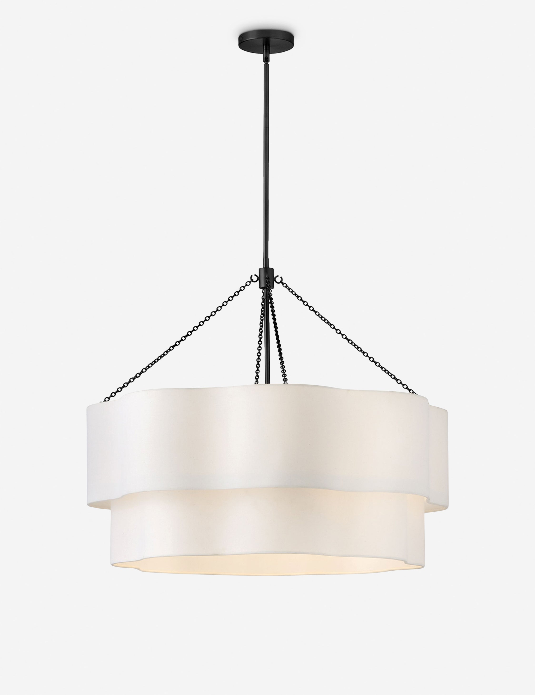 Ananda Modern Crystal Chandelier - Elegant Ceiling Light Fixture for Dining Room, Living Room & Bedroom - Stylish Home Decor Lighting for Wedding, Party & Luxury Interiors