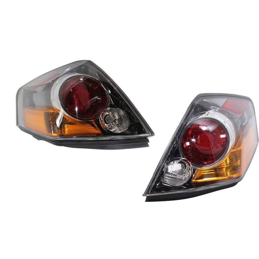 2007-2009 Nissan Altima Rear Tail Lights Pair - Driver & Passenger Side (HYBRID NI2800176/NI2801176 | 26555-ZX00B/265550-ZX00B) - Perfect for Replacement, Customization & Nighttime Safety