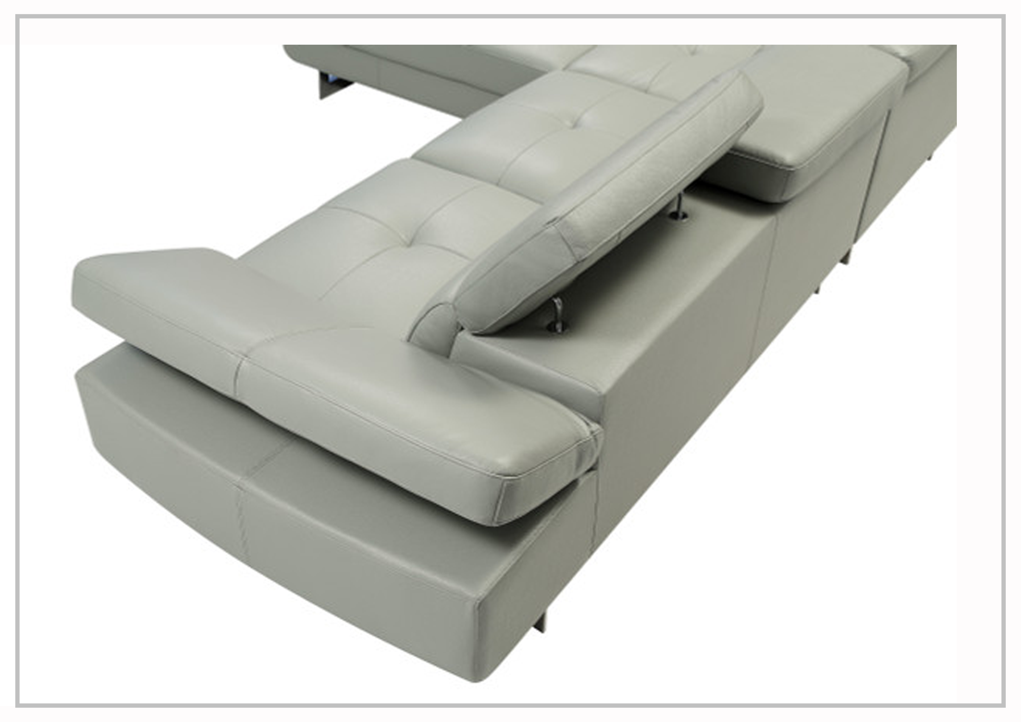 Gio Italia Cavour Mansion L-Shaped Italian Leather Sectional Sofa - Luxurious Modern Living Room Furniture for Home Theater & Family Gatherings