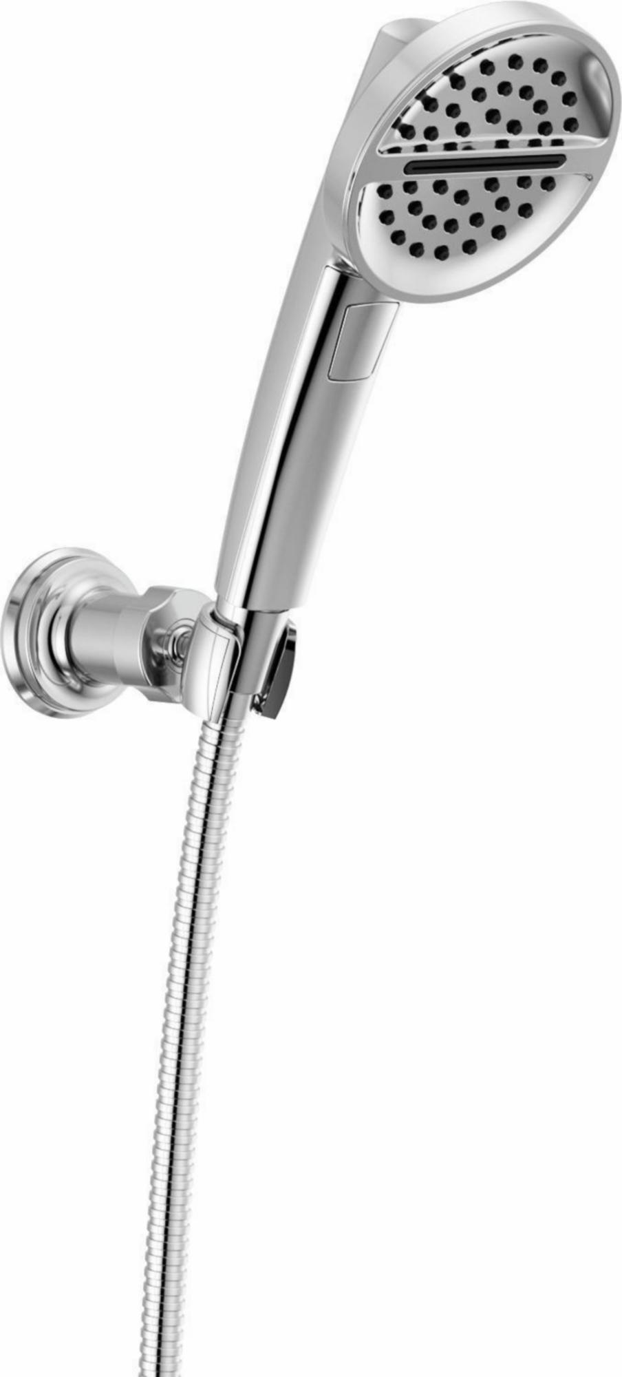 Delta Lumicoat Chrome 3-Setting Wall Mount Hand Shower 55386 - Perfect for Bathroom, Spa & Accessibility Needs