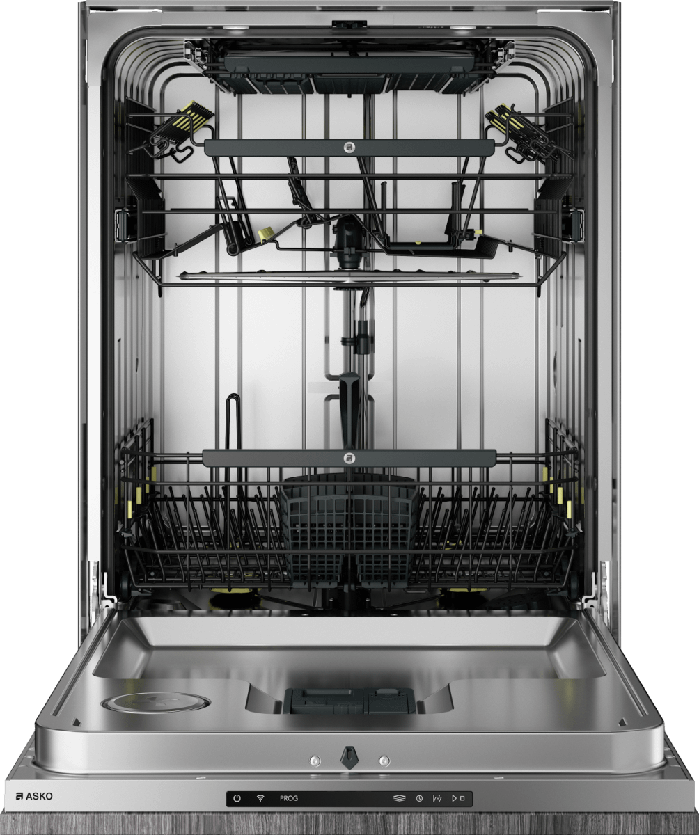 Asko DFI565XXLSOF Built-in Dishwasher - 24 Inch Stainless Steel Panel Ready - Ultra Quiet Operation - Perfect for Large Families & Open Concept Kitchens