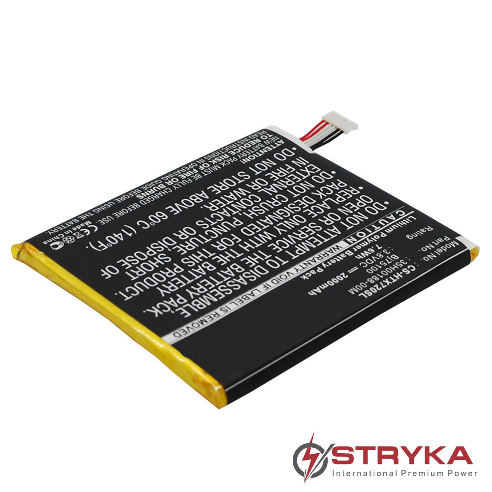 Original HTC One XL 4G Replacement Battery - 3.9V 2000mAh Li-Polymer Battery for Extended Power - Perfect for Travel, Work & Everyday Use