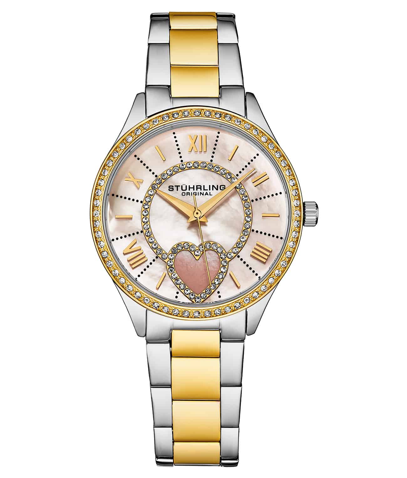 Saylor 38mm Mother of Pearl Quartz Watch 4019 - Classic Elegant Women's Timepiece for Business, Party & Special Occasions