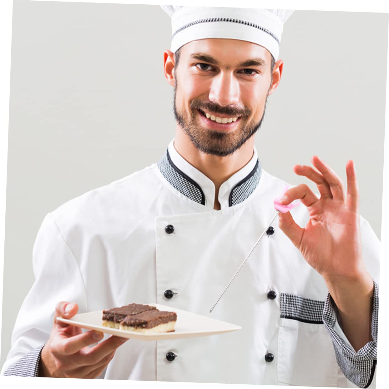 Premium Stainless Steel Cake Tester - Professional Baking Tool for Cakes, Breads & Muffins | Needle Probe for Perfect Doneness | Ideal for Home Bakers & Professional Chefs | Perfect for Birthday Cakes, Cupcakes & Pastry Testing