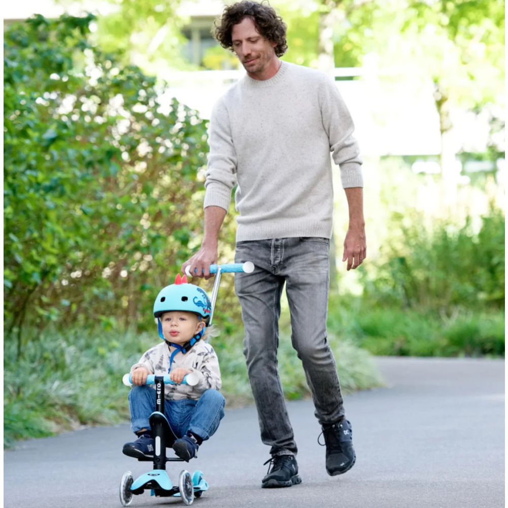 Micro Mini2Grow Deluxe Magic LED Scooter for Kids - Bright LED Wheels, Light Up Electric Scooter for Boys & Girls - Perfect for Night Riding, Outdoor Play & Commuting to School