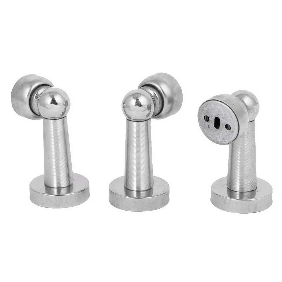 78mm Stainless Steel Magnetic Door Stop Holder - 3 Pack for Home Office, Bedroom, and Commercial Use - Heavy Duty Door Stopper for Furniture, Cabinets, and Drawers