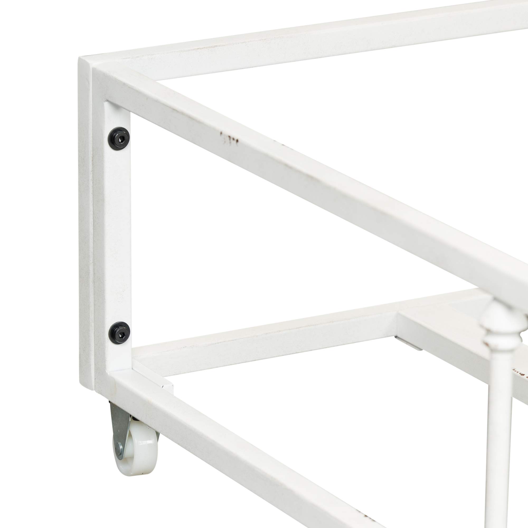Liberty Furniture Industries Vintage Series Trundle Bed with Metal Frame - Perfect for Guest Rooms, Kids' Rooms & Small Spaces