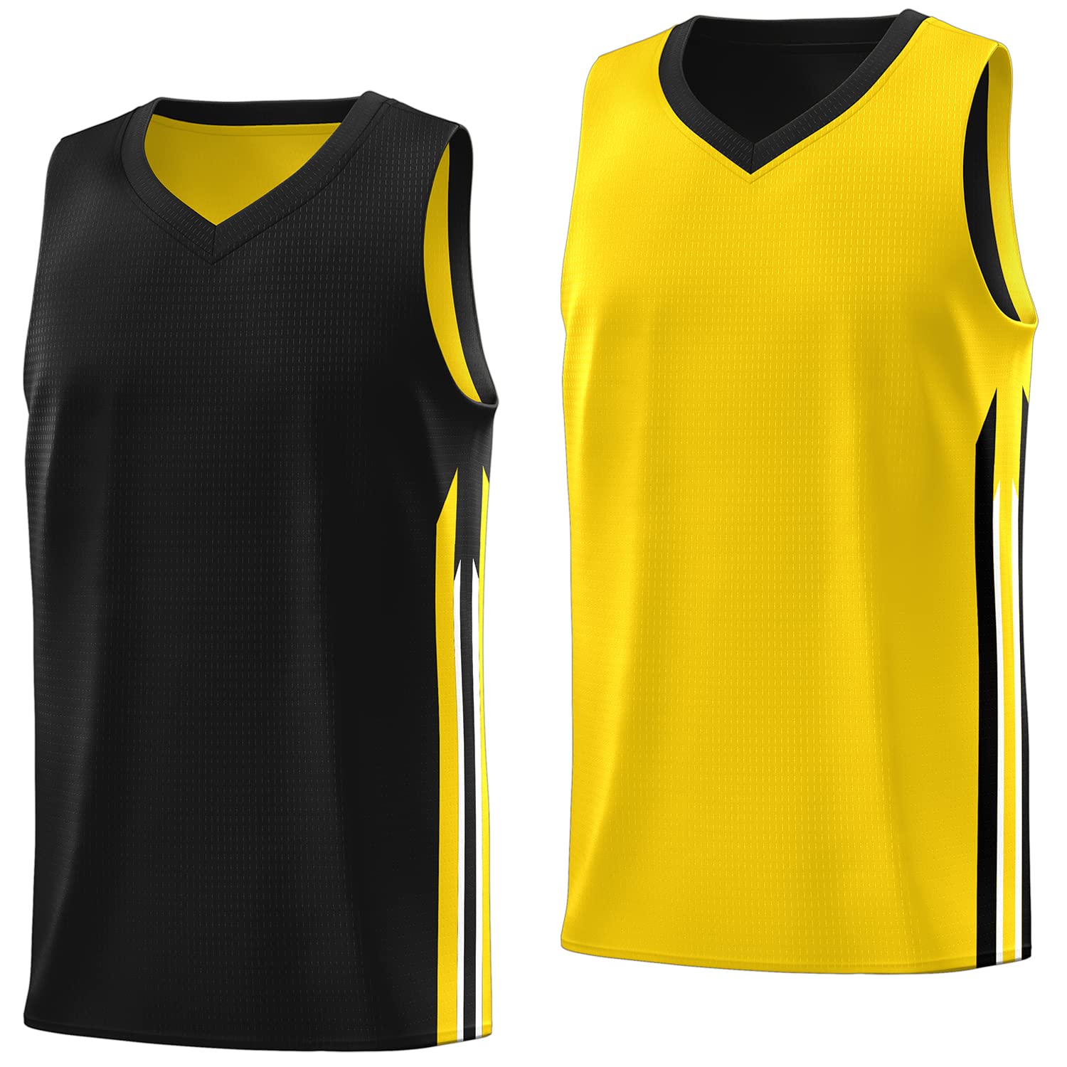 Men's Reversible Basketball Jersey - Team Uniform for Sports & Hip Hop (S-4XL)
