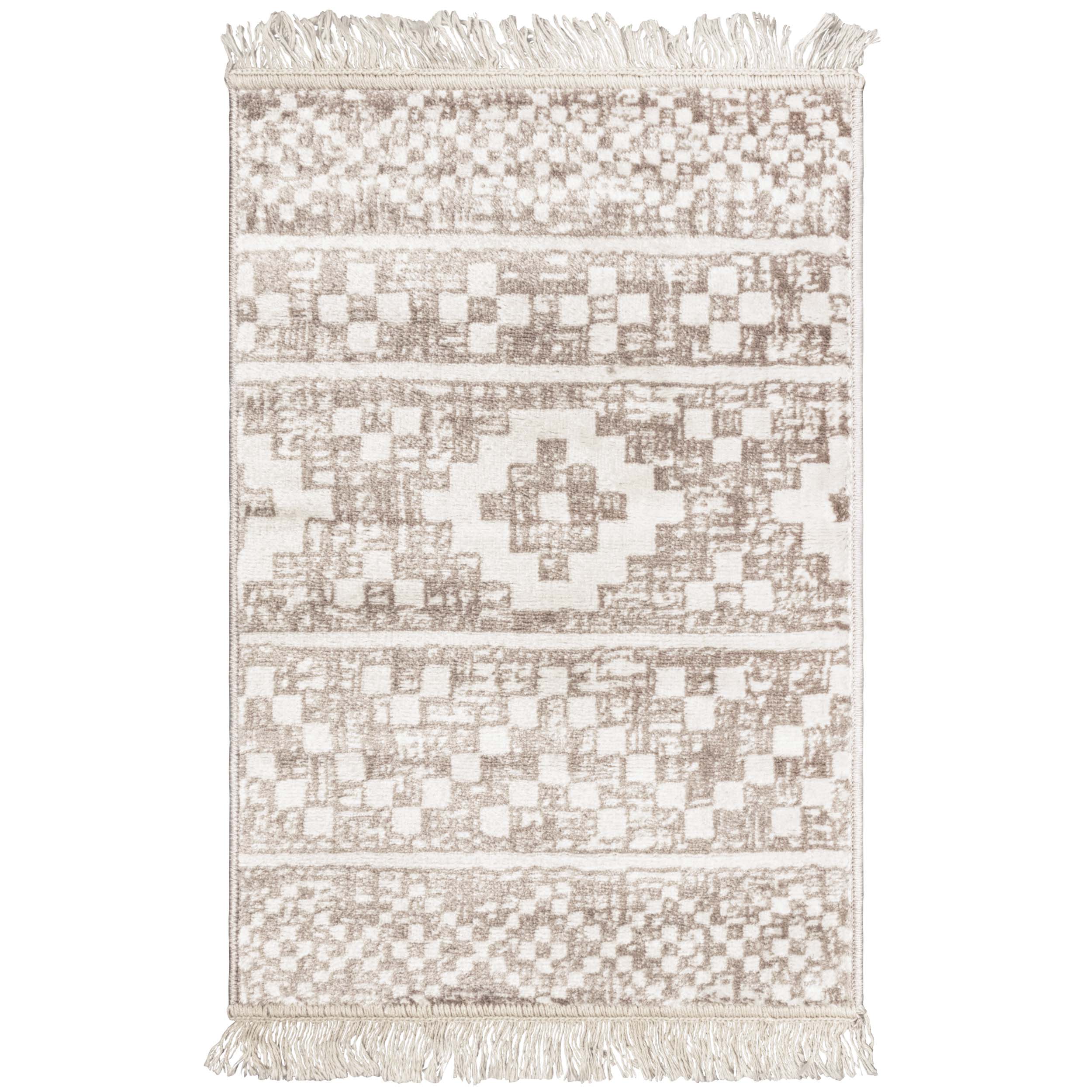 Stylish Geometric Diamond Pattern Indoor Area Rug & Runner - Soft Non-Slip Floor Carpet for Living Room, Bedroom, Hallway | Home Decor & Modern Interior Design