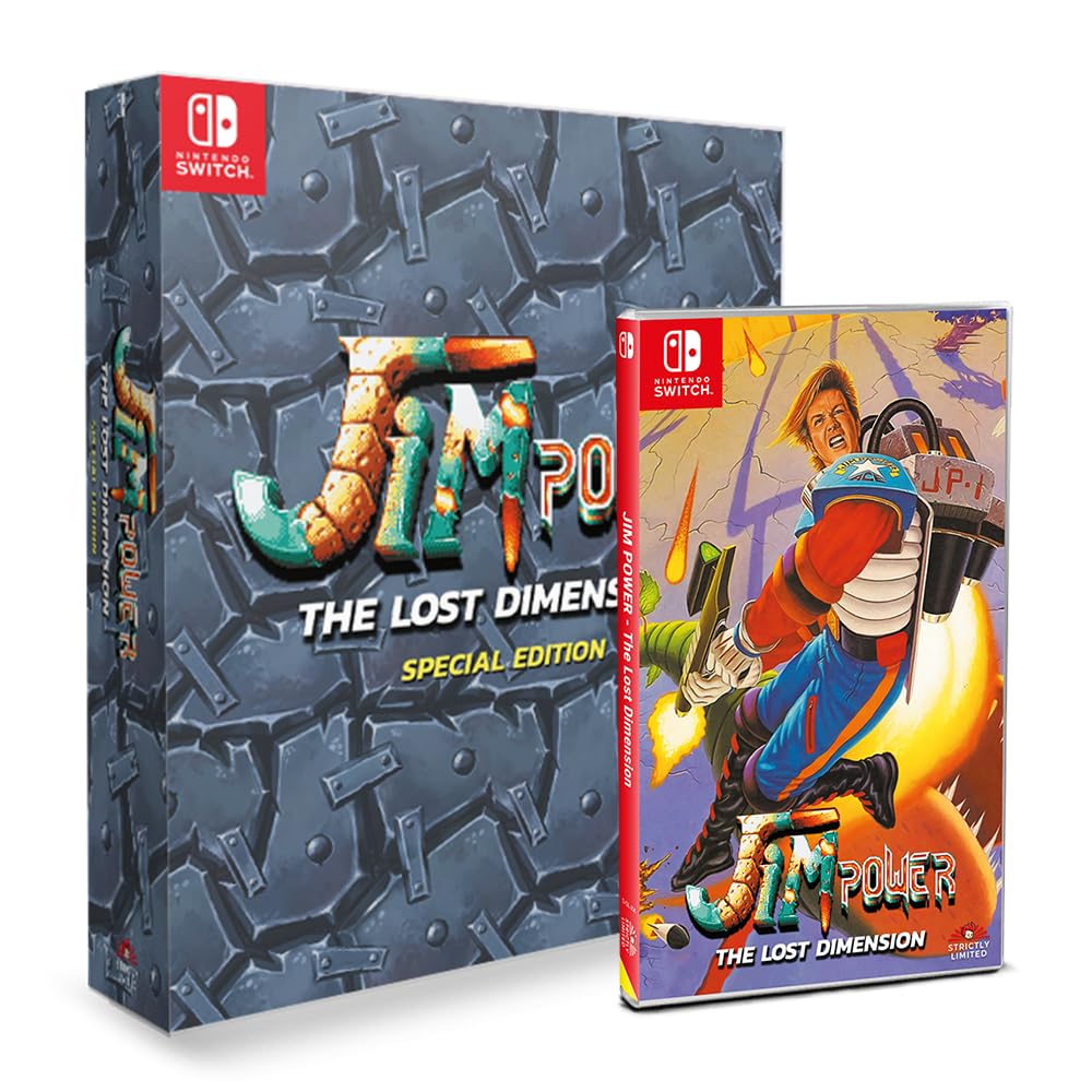 Jim Power: The Lost Dimension - Special Limited Edition for Nintendo Switch | Retro Action-Adventure Game | Perfect for Collectors & Gamers