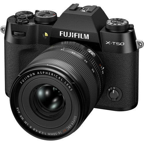 FUJIFILM X-T50 Mirrorless Digital Camera with XF16-50mmF2.8-4.8 R LM WR Lens Kit (Black) - Perfect for Travel Photography, Vlogging & Street Shooting
