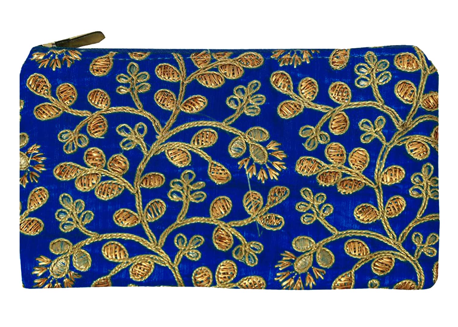 Kuber Industries Women's Embroidered Handbag Wallet - Elegant Clutch for Parties, Weddings, Dating & Special Occasions (Set of 2, Blue) | Perfect Gift for Her, Bridesmaids & Best Friends (HS39KUBMART022034)